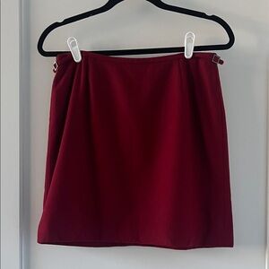 Vintage Ann Taylor Red Wool Skirt